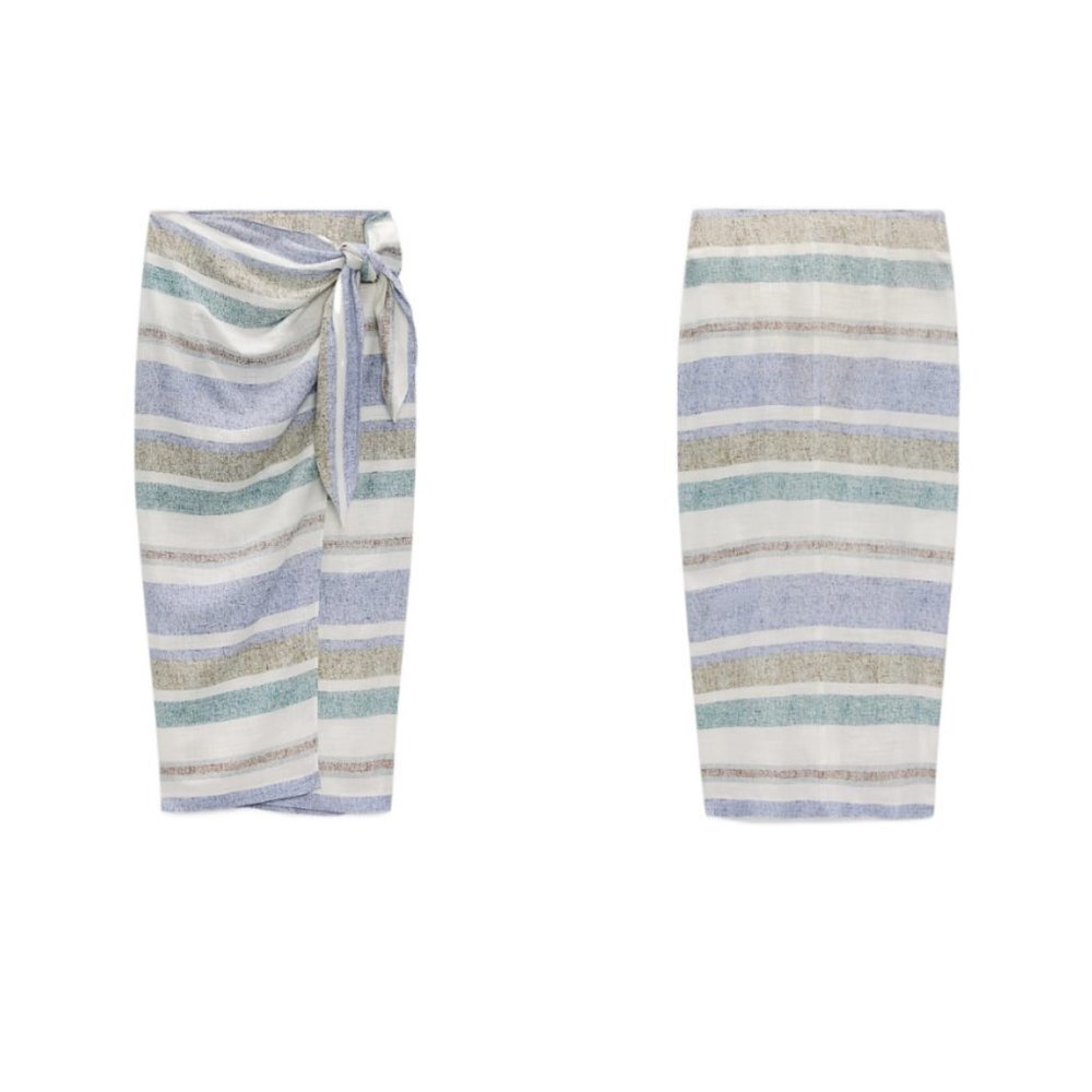 ZARA MIDI SKIRT MULTICOLOR | 3310/660 SIZE S